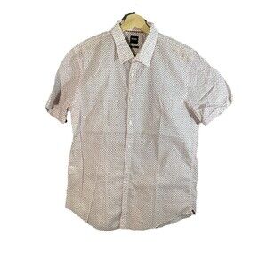 Hugo Boss Shirt Mens Flamingo Print Slim XL Italian Cotton